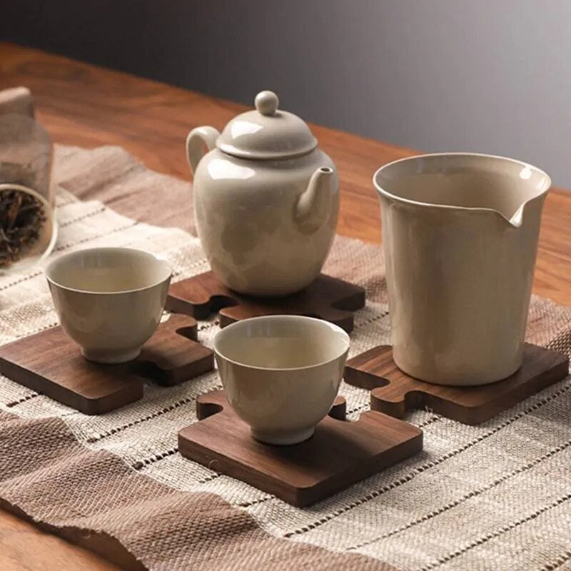 Wooden Puzzle Coffee Coaster