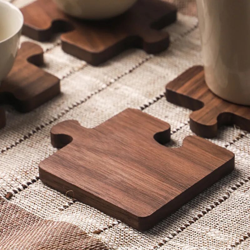 Wooden Puzzle Coffee Coaster
