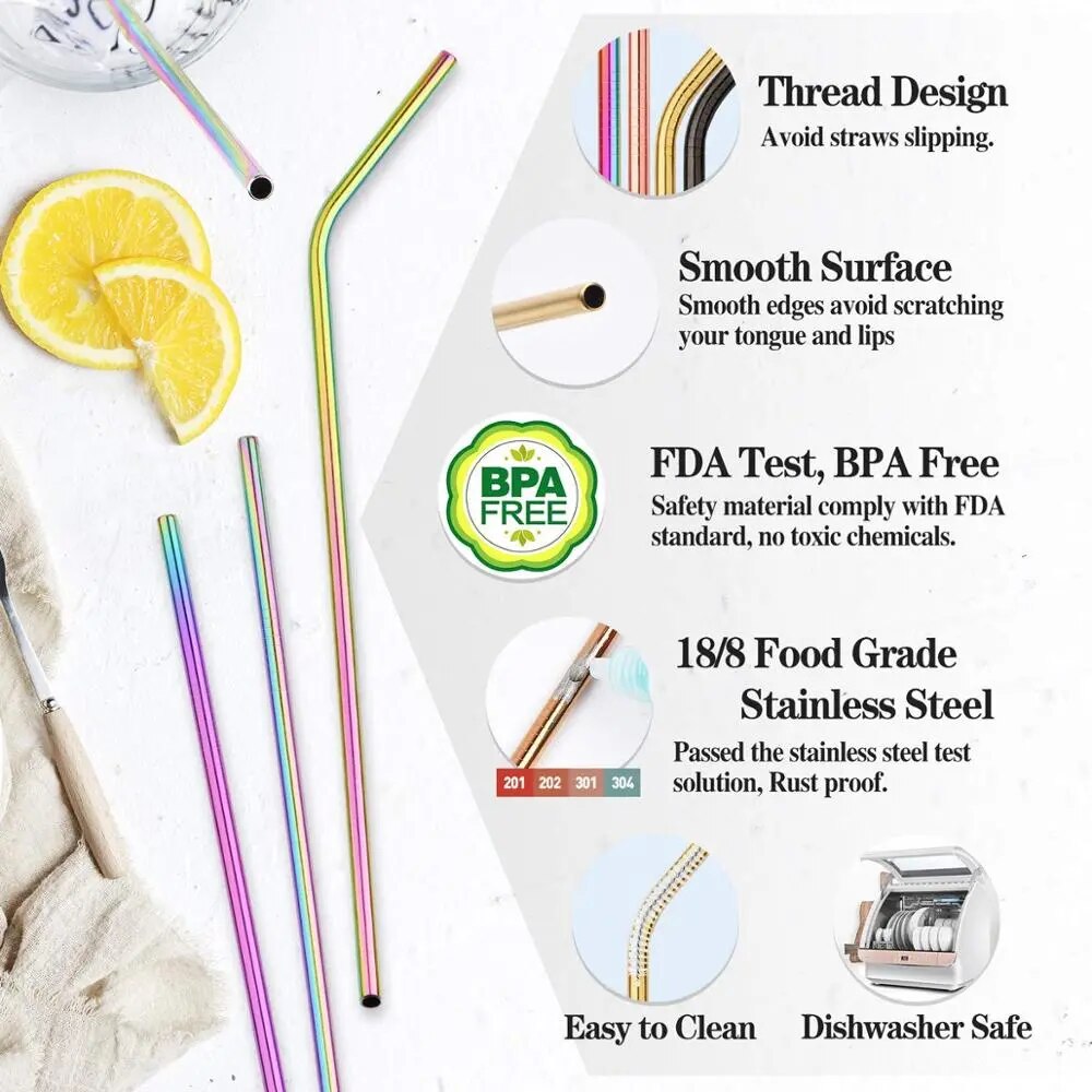 Stainless Steel Reusable Straws