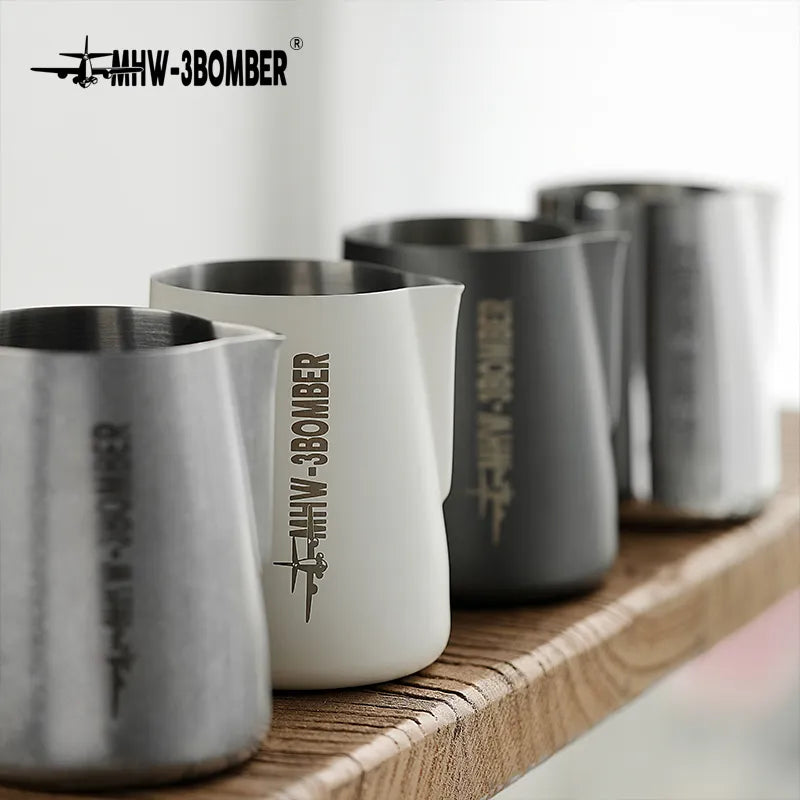 Stainless Steel Milk Frothing Pitcher with Thermometer