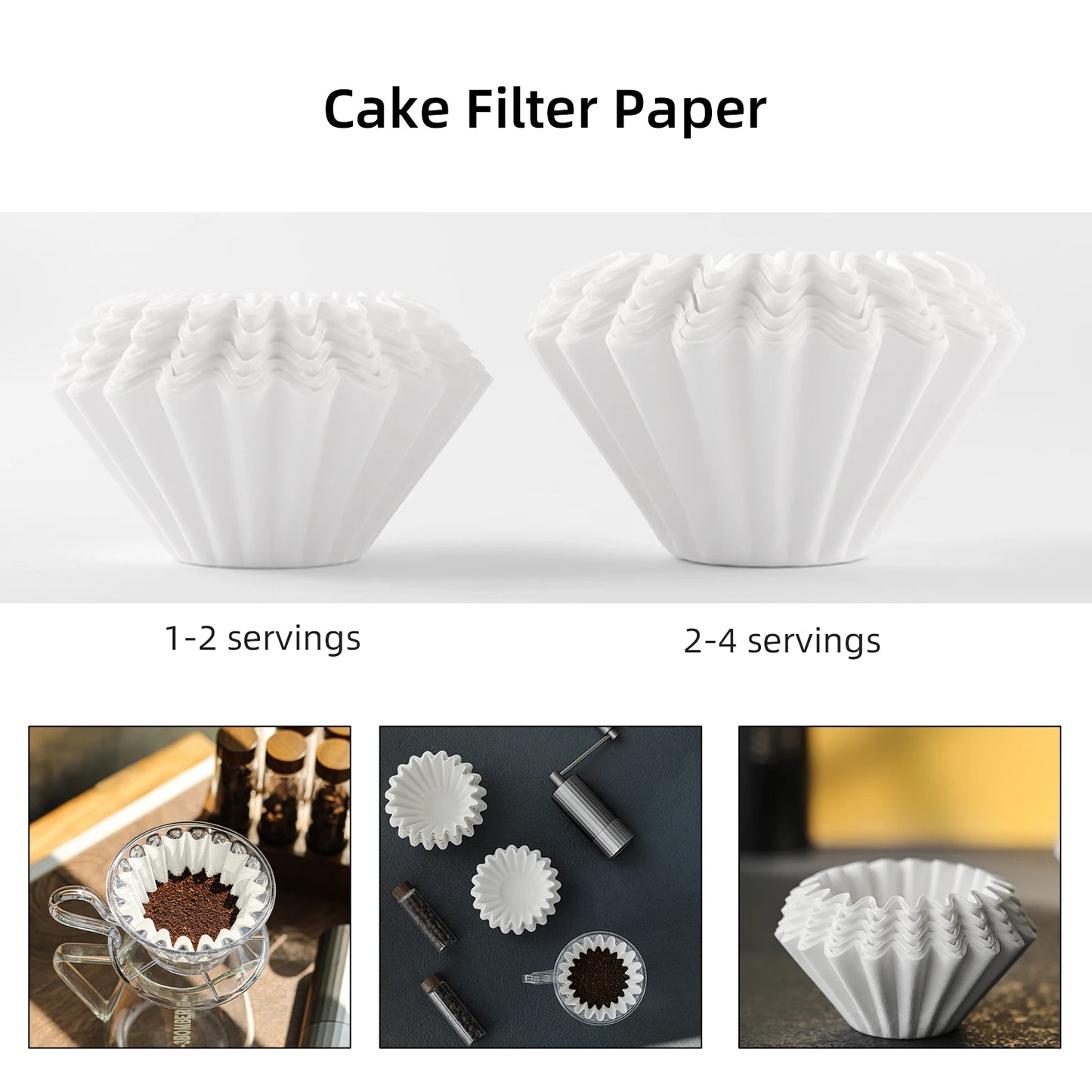 Coffee Filter Paper Pour Overs Disposable 50 Pieces
