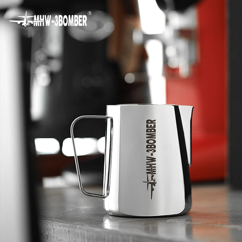 Stainless Steel Milk Frothing Pitcher with Thermometer