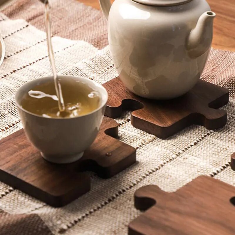 Wooden Puzzle Coffee Coaster